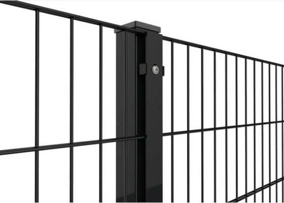 PVC beschichteter geschweißter Maschendraht täfelt 868 Zaun 50X200MM mit 50MM quadratischem Posten